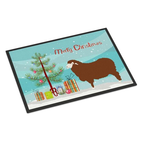 Carolines Treasures Merino Sheep Christmas Indoor or Outdoor Mat - 24 x 36 in. BB9348JMAT